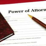 Power of Attorney contract with pen